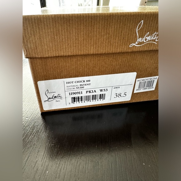 Christian Louboutins Hot Chick 100 mm Pumps - nude size 38.5 / US 8 worn once - Picture 15 of 16